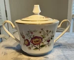 Noritake Ivory China Asian Song 7151 Covered Sugar Bowl Japan Euc. Fixed Price $20.00.