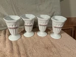 Set Of 4 Vintage Smuckers Ice Cream Serving Dishes. Fixed Price $30.00.