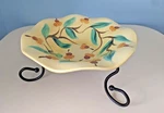 Southern Living At Home Gail Pittman Siena Ruffled Compote Bowl W/ Stand Signed. Fixed Price $5.00.