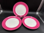 Set Of 3 Kate Spade "rutherford Circle Pink" Lenox Dinner Plates 11 1/4". Fixed Price $129.99.