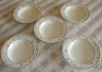 Mint Set Of (5) Mikasa Annette Soup Bowls CAC20 Intaglio Rimmed Pasta 9 1/4". Fixed Price $17.97.