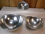 Lot Of 3 Vintage 1960'S Nambe Metal Alloy Butterfly Bowls. Fixed Price $44.99.