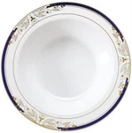 Formal Wedding Signature Blue Trim With Gold Plastic Soup Bowls 12 Oz 10 Pack. Fixed Price $11.39.