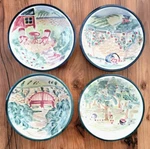 Set Of Four Michal Sparks Soup Bowls 8.5" Estate Mind. Fixed Price $39.00.