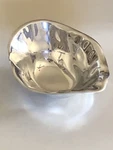 Pottery Barn Metal Polished Silver Tone Pasha Irregular Shape Bowl 6,5 X5 X2,5. Fixed Price $25.00.