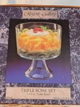 Regent Gallery Trifle Dessert Bowl Pedestal Clear Glass 8" Elegant. Fixed Price $15.25.