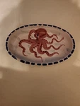 Vietri Mare Pottery Octopus 8" X 5" Bowl Platter Wall Hanger Italian. Fixed Price $38.99.