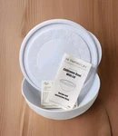 Pampered Chef Chillzanne Large Bowl With Lid #2785 White Keeps Food Cold. Fixed Price $24.99.