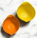 Pair (2) Vintage Mid Century Trudeau Nested Melamine Mixing Bowls - 1.6 / 2.8. Fixed Price $59.95.