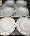 Set Of Pier Imports Holiday Scroll 16OZ Rimmed Soup Pasta 8.75" Bowl Gold Mint. Fixed Price $45.99.