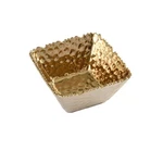 Pampa Bay CER-2733-G Small Golden Millennium Square Snack Bowl, 5-INCH Porcelain. Fixed Price $21.56.
