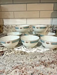 Liling Fine China Set Of 8 Floral Rice/soup Bowls D 4.5. Fixed Price $56.50.