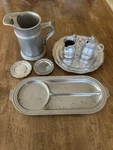 Wilton Armetale Rwp Pitcher Tray Cream Sugar Jar Spoon Queen Anne Charger Plate. Fixed Price $49.99.