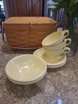 Pale Yellow Dishes Bowls Plates Mugs Set Of 8. Fixed Price $18.88.