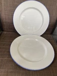 2 Steelite International Blue Dapple 11 3/4" Charger Plates Euc. Fixed Price $39.99.