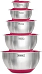 Viking 10-PIECE Stainless Steel Mixing Bowl Prep And Serving Set, Red. Fixed Price $206.43.