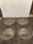 Bormioli Rocco Oxford Clear Vertical Lines Coupe Soup Bowl Pasta Salad Set Of 4. Fixed Price $29.99.