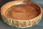 Pottery Barn Acacia Solid Wood Bark Bowl 15" X. Fixed Price $65.00.