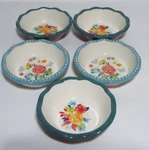Pioneer Woman Ree Drummond Fancy Flourish 5.5" Dessert/sauce Bowls Set Of. Fixed Price $29.00.