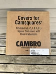 Cambro Covers For Camsquares 6 & 8 Qt. Containers W/ Rose Graduations. Fixed Price $5.00.