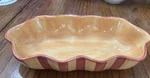 Southern Living At Home Gail Pittman Hand-painted Ruffled Bowl Siena #40527. Fixed Price $15.00.