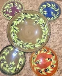 Gates Ware By Laurie 5 Piece Large Olive Pasta / Salad Soup Bowl Set. Fixed Price $134.10.