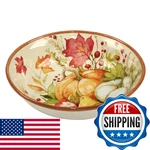 Certified International Harvest Blessings Ceramic Serving Bowl Serve Salads. Fixed Price $52.13.