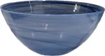 Crate And Barrel Art Glass Centerpiece Bowl Blue Swirl Turkey 9.75 X 4 3/8 Nwt. Fixed Price $38.50.