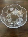 Savoir Vivre Sculptured 11 Crystal Bowl California Poppies WY101/259. Fixed Price $24.99.