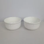 Wedgwood Nantucket Bone China Basket Weave 4 1/8" Ice Cream Bowl - Set Of 2. Fixed Price $59.99.