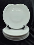 Set Of 6 Mikasa Global Cuisine All White Salad Plates 9.5" GC503. Fixed Price $30.00.