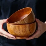 Japanese Style Jujube Wooden Bowl Large Soup Rice Creative Kids Tableware. Fixed Price $23.99.
