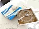 Vintage Seafood Set - Chrome, Glass No. 209C Sheffield, England (original Box). Fixed Price $15.40.