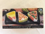 Candy Corn Condiment Serving Set Bowls & Tray Halloween Boston Warehouse 13". Fixed Price $16.00.