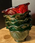 5 Custard Ice Cream Dishes Christmas Candy Red Green. Fixed Price $6.04.
