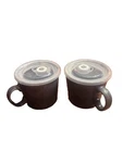 Boston Warehouse Souper Mug Bowl With Lid, Set Of 2. Fixed Price $35.99.
