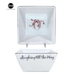 Food Network Eat Drink & Be Merry 24OZ Soup 5.5" Bowl St. Nicholas Square Gift. Fixed Price $24.95.