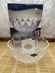Shannon Crystal Bowl By Godinger Dublin Collection 8.5" Diameter Lead. Fixed Price $30.00.