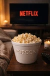 Crate & Barrel Large White Ceramic 7.5" Popcorn Bowl- Made In Portugal. Fixed Price $22.99.