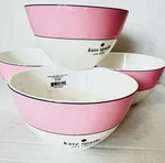 Kate Spade Rutherford Circle Blush Pink Bowls (set Of 4) New Lenox Discontinued. Fixed Price $125.00.