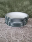 Set Of Denby England Regency Pasta Bowls Green 1.5 Deep 8.25" Diameter Vtg. Fixed Price $159.99.
