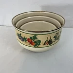 Basics Tools Of The Trade Enameled Steel Set Three Nesting Mixing Bowls (3). Fixed Price $15.00.