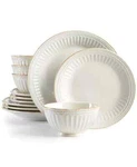 Lenox H1124 French Perle Groove 11-PIECE Traditional Ivory Stoneware Dinnerware. Fixed Price $227.50.
