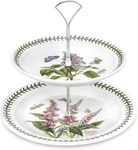 Portmeirion Botanic Garden 2-TIERED Server 10" & 8" With Assorted Floral Motif. Fixed Price $56.99.