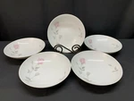 Sango "rosanne" Pattern #6176 Set Of 5 Soup Bowls 7". Fixed Price $24.99.