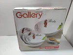 Tabletops Gallery Ceramic Pasta Bowl Set 5PC White Italian Gourmet Service Dish. Fixed Price $29.99.