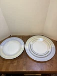 3 Pcs Vintage Studio Nova Parallel TPC29 Dinner Plate, Bowl, & Salad Set. Fixed Price $40.00.