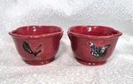 Certified International Vintage Farm Rooster/hen Rust Ice Cream Bowls Set Of 2. Fixed Price $34.00.