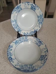 5 Lauren Ralph Samantha Porcelain Soup/cereal Bowl Blue/white Floral 8". Fixed Price $54.00.