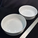 Lot 2 Large 9 X3 Deep Serving Bowls Tognana Italy Porcelain White Good!freeship!. Fixed Price $35.55.